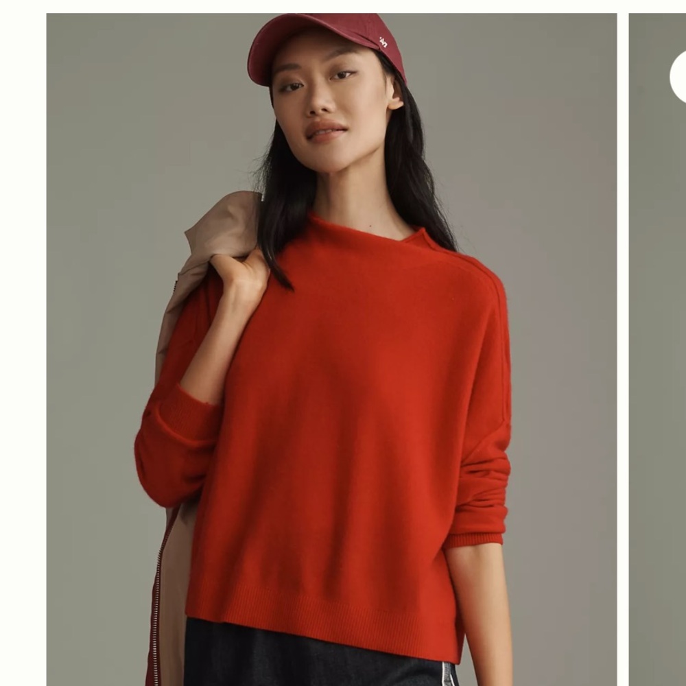 The Alani Cashmere Mock-Neck Sweater by Pilcro